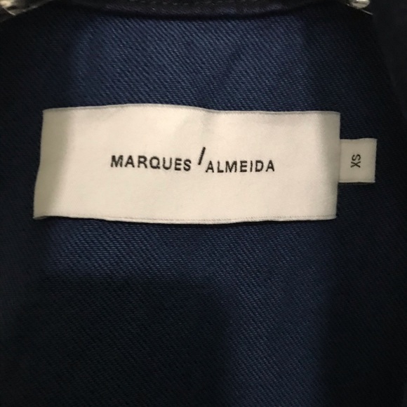 Marques Almeida frayed denim tank top with zip - Picture 9 of 14